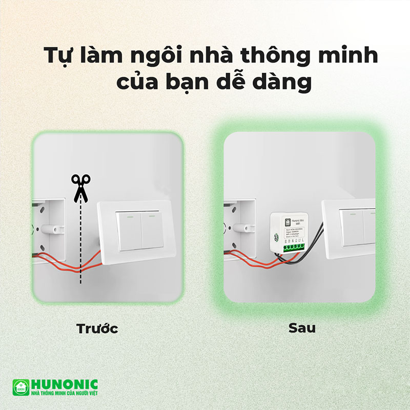 Công tắc điều khiển từ xa Hunonic Mini